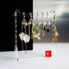 Aretes acrílicos transfronterizos TX de montaje DIY, aretes, estante de almacenamiento para tocador, viento ins, soporte de exhibición de aretes transparente