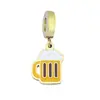 Accesorios para Pulseras Panjia Colgante Acero Inoxidable Goteo de Aceite Animación de Dibujos Animados Winnie the Poole Colgante Pequeño de Oro de 18k Venta al por Mayor Transfronteriza