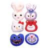 Oso de Fresa Estelar Oso Azul Gordo Puff Monstruo Grande Relleno Accesorios Equipaje Pantuflas Juguetes Accesorios Joyería