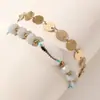 Amazon Moda Europea y Americana Transfronteriza Estilo Vacaciones en la Playa Pulsera de Cuerda Simple con Conchas Nuevo Producto de Verano Accesorios Pulsera
