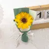 Atacado de Fábrica Pequenos Buquês de Girassóis para o Dia do Professor, Flores de Sabão, Lembrancinhas Exclusivas de Flores de Sabão, Presentes para Jardim de Infância