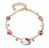 Pulsera Transfronteriza Japonesa de Dibujos Animados Sanrio HalloKitty de Venta Caliente Hello Kitty Aleación de Zinc Preventa Joyería