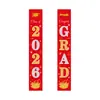 2026 Decoração de Temporada de Formatura Transfronteiriça, Casais de Formatura, Festa de Formatura, Carnaval, Celebração de Conclusão, Cortina de Porta, Bandeira Pendurada, Venda por Atacado, Personalização