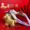 Nuevo Llavero de Caballo Pequeño Princesa de Oro Puro Colgante Creativo de Dibujos Animados Popular al por Mayor Encanto para Teléfono