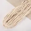 Em Estoque Corda de Algodão Torcido com Núcleo de Algodão Puro Branco Natural 0,5 mm - 3,0 mm Fio de Algodão Corda de Inserção Feita à Mão Corda para Tecelagem DIY Feita Sob Medida