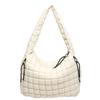 Explosões transfronteiriças por atacado bolsa nuvem plissada moda ombro portátil bolsa bolinho grande capacidade algodão pluma axila bolsa feminina