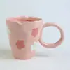 Caneca de Cerâmica para o Dia das Mães, Caneca de Café de Cerâmica com Animal 3D em Formato de Gato, Presente para o Dia das Mães