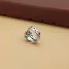 Anillo de Cruz Geométrica de Plata de Ley S925 para Mujer Diseño de Nicho Sentido del Diseño Anillo Abierto Estilo Frío Dedo Anular