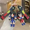 Llavero colgante de Dragon Ball adorno de goma suave de PVC figura de anime de dibujos animados llavero colgante para bolsa de pareja