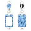 Porta credencial con cordón retráctil para tarjetas de acceso, identificaciones de estudiante, identificaciones de empleado y gafetes; clip para insignia y funda protectora fáciles de usar
