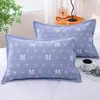 Funda de almohada de algodón puro con botones a presión, una sola pieza, adecuada para almohadas de jardín de infancia y de estudiante, 35* Algodón de gasa para niños