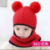 Gorro para Bebé Lana para Hombres y Mujeres Niños Forrado de Polar Prueba de Frío Cálido Tejido Gorro Integrado con Orejeras Gorro Cálido para Bebé