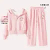 Conjunto Dulce de Primavera y Otoño para Niñas, Nuevo, Pantalones de Pierna Ancha para Niños Mayores, Estilo Deportivo Casual, Conjunto de Dos Piezas de Primavera y Otoño