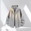 Moletom com Capuz de Peso Pesado de Alta Qualidade para Primavera e Outono Novo Estilo Calças Casuais Retas Largas Terno Masculino de Duas Peças