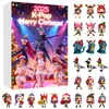 Calendário de Advento de Natal para Grupo de Meninas Caçadoras de K-Pop Transfronteiriço Caixa Surpresa Enfeites de Árvore de Natal Pingente de Acrílico