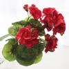 Begonia de simulación más vendida transfronteriza flor de begonia de 5 bifurcaciones flor falsa flor de seda decoración para hogar hotel oficina