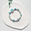 Pulsera de Cerámica Jingdezhen Nueva Pulsera de Cerámica Estilo Chino Joyería Hecha a Mano Cuerda Estilo Tíbet Puesto de Pulseras Jingdezhen