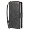 Para iPhone13 proteção de lente bolsa com zíper para nove cartões capa de celular Huawei P30 capa de couro flip com cordão