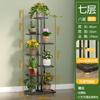 Soporte de flores de hierro Soporte para macetas de pie Estante de flores verde de múltiples capas que ahorra espacio para interiores y exteriores Sala de estar Balcón