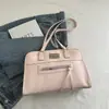 Bolsa de Ombro de Grande Capacidade para Mulheres 2025 Nova Moda Primavera e Verão Versátil Estilo Bolsa Bowling Estilo Estrangeiro Bolsa Tote