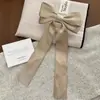 Pinza para el pelo de cinta de satén mercerizado de doble capa con lazo, estilo princesa para niña, pinza de pico de pato, accesorios para el cabello, pinza de temperamento dulce para mujer
