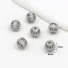 Cuentas Espaciadoras de Zirconia de Colores Huecas Chapadas en Cobre Oro de 18 Quilates Accesorios para Pulsera Collar DIY Accesorios de Joyería C45