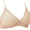 Sutiã feminino peito grande copo pequeno fino sutiã de seda de amoreira japonês sexy lindo costas renda sutiã perfurado atacado