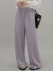 Pantalones de Verano Delgados de Tencel Bingshuang para Mujer, de Cintura Alta, con Caída, Holgados, Rectos, Casuales, para Casa, de Pierna Ancha, Pantalones