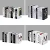 Livros Falsos, Mobiliário Moderno, Luxo Leve Nórdico, Livros Simulados, Decoração de Sala de Estar, Decoração de Loja, Adereços para Fotografia de Livros, Modelo de Capa de Livro