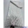 Vestido de Renda Solúvel em Água Liso para Mulheres Renda Respirável Tecido Vazado Renda Tecido Atacado Renda Francesa