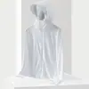 2024 moda quente ao ar livre Roupa de proteção solar de seda gelo masculina e feminina verão proteção UV leve respirável roupa de proteção solar transfronteiriça