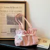 Bolso tote de alta costura de estilo coreano de moda con estampado de estrellas y pliegues de nube para mujer, elegante bolso de hombro de gran capacidad para ir al trabajo