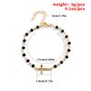 Europa y Estados Unidos joyería original individual transfronteriza exquisitos accesorios de pulsera de cruz pulsera con cuentas de turquesa