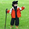 Chaqueta de otoño tres en uno para niños, desmontable, nuevo estilo de otoño, cortavientos con capucha elegante y genial, ropa para exteriores
