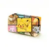 Nova Bolsa de Maquiagem Quadrada de Pokémon, Bolsa de Armazenamento Grande Capacidade do Desenho Animado Pikachu, Bolsa de Mão Estampada Frente e Verso com Desenho Animado