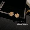 Collar de Perlas Gema Camelia Gotas de Rocío Matutino Chapado en Oro de 18K Corte Romano Aretes de Zirconia Rosa