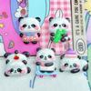 Scooter Cuentas Panda Lindo Dibujos Animados Resina Accesorios DIY Carcasa de Teléfono Horquilla Papelería Zapatos Accesorios Material