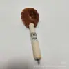 Cepillo para el cabello de mango largo con mango de madera y cerdas marrones Cepillo de limpieza para cocina Cepillo para lavar ollas del hogar Cepillo para limpiar ollas Cepillo para lavar platos Cepillo para ollas de palma de coco