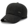 Gorra de Béisbol para Hombre de Edad Media Nueva de Otoño e Invierno, Gorra Cálida de Tela de Escalera para Exteriores a Prueba de Frío, Gorra de Algodón con Protección para las Orejas para Papá