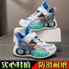 Tenis para niños Transpirables Zapatos de baloncesto para niños Verano Nuevos Zapatos de red de dibujos animados Combinan con todo Zapatos para correr para niños de suela blanda