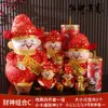 Decoraciones de Año Nuevo 2026 Año del Caballo Figuras del Dios de la Riqueza para el Hogar Sala de Estar Festival de Primavera Decoración de Tienda de Año Nuevo Muñecas