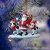 Transfronterizo Nuevo Acrílico Plano Mundo Animal Fiesta Navideña Colgante Decoración de Árbol de Navidad Navidad