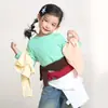 Ropa para niños Nuomi Wanzi para niñas, camiseta básica lisa de color sólido, estilo otoño, agradable a la piel, transpirable, camiseta de manga larga para niños