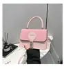 Bolso Pequeño Cuadrado Retro Nuevo para Viajes de Otoño e Invierno, Gama Alta, Lujo Ligero, Versátil para Uso Diario, Bolso de Hombro y Cruzado, Bolso de Mano Clásico