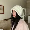 Chapéus femininos de outono e inverno, estilo retrô japonês, finos e elegantes, gorro folgado para circunferência de cabeça grande, faz o rosto parecer menor, com bordas dobradas, gorro de tricô