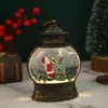 Vendas Diretas de Fábrica Transfronteiriço Natal Popular Luz Noturna Oval de Pônei Preenchida com Água Presente Criativo Natal Oval