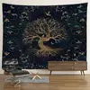 Tapeçaria Amazon psychedelic árvore da vida pano de pendurar cruz fronteiriça comércio exterior ins pano de pendurar pano de fundo pano de parede tapeçaria decorativa