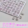 Lote Completo de Puntas de Manicura K9 Rosa Claro de Alta Calidad, Diamante Inferior Completo, Brillo Especial para la Punta del Dedo, Diamante de Vidrio Decorativo para Manicura