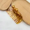 Peine de Acetato Coreano de Dientes Anchos, Peine Retro Lindo de Gato, Peine Portátil con Estampado de Leopardo Antiestático