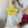 Llavero de niña linda corazón crujiente Adornos para mochila de muñeca estrella Colgante de peluche de estrella pequeña GJ193